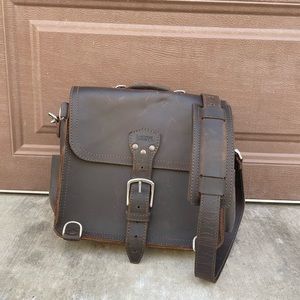 Saddleback Rounded Leather Satchel